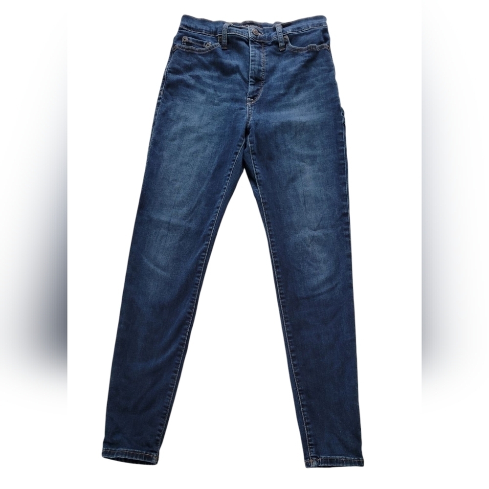 Banana Republic Blue Skinny Jeans Dark Wash - Picture 2 of 4